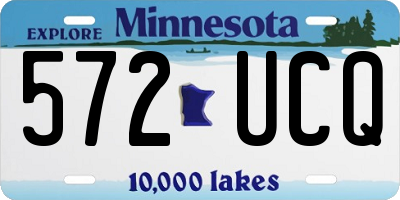 MN license plate 572UCQ