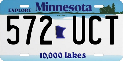 MN license plate 572UCT