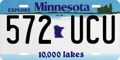 MN license plate 572UCU