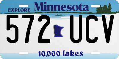 MN license plate 572UCV