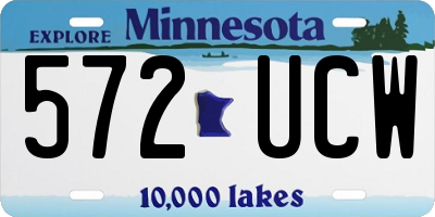 MN license plate 572UCW