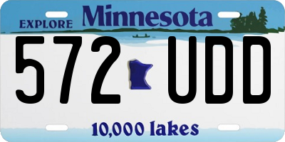 MN license plate 572UDD