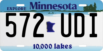 MN license plate 572UDI