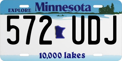 MN license plate 572UDJ