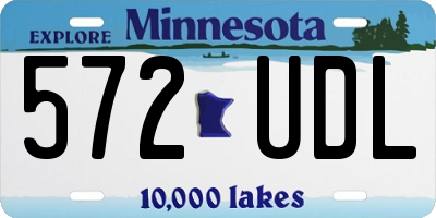 MN license plate 572UDL