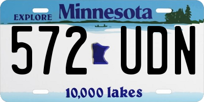MN license plate 572UDN