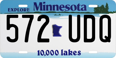 MN license plate 572UDQ