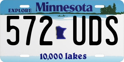 MN license plate 572UDS