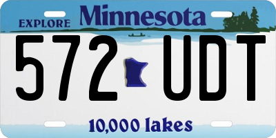 MN license plate 572UDT