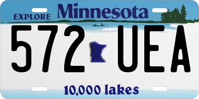 MN license plate 572UEA