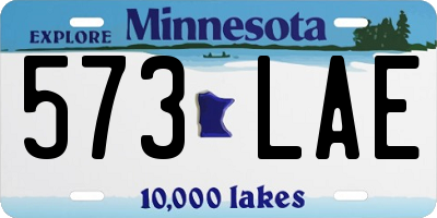 MN license plate 573LAE