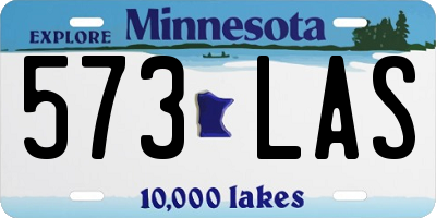 MN license plate 573LAS