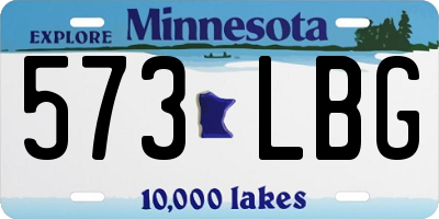 MN license plate 573LBG