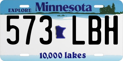 MN license plate 573LBH