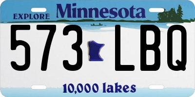 MN license plate 573LBQ