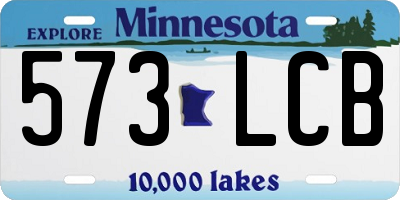 MN license plate 573LCB