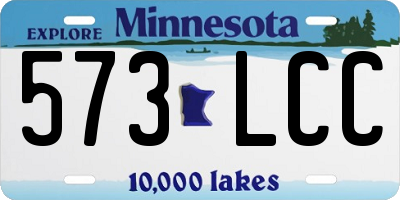 MN license plate 573LCC