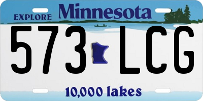 MN license plate 573LCG