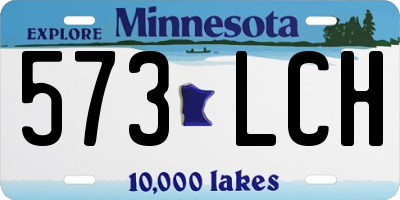 MN license plate 573LCH