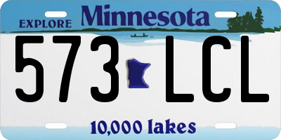 MN license plate 573LCL