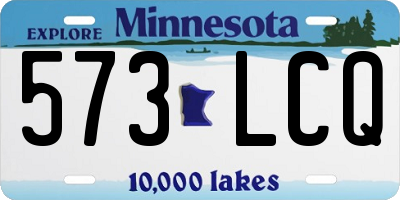 MN license plate 573LCQ