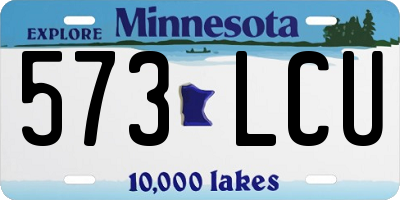MN license plate 573LCU