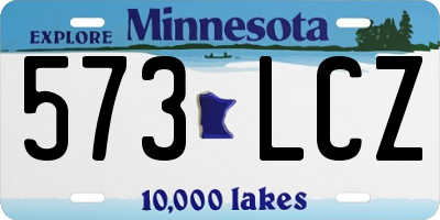 MN license plate 573LCZ