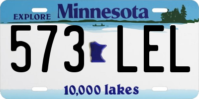 MN license plate 573LEL