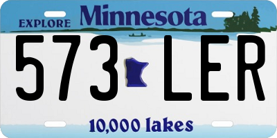 MN license plate 573LER