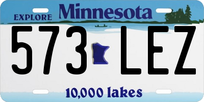 MN license plate 573LEZ