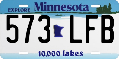 MN license plate 573LFB