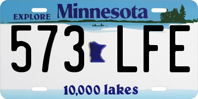 MN license plate 573LFE