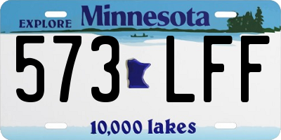 MN license plate 573LFF