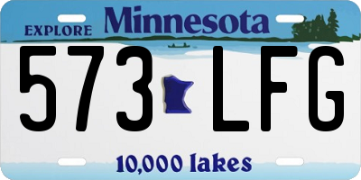 MN license plate 573LFG