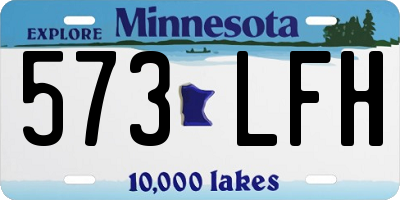 MN license plate 573LFH