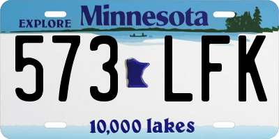 MN license plate 573LFK
