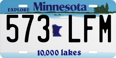 MN license plate 573LFM