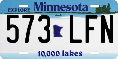 MN license plate 573LFN