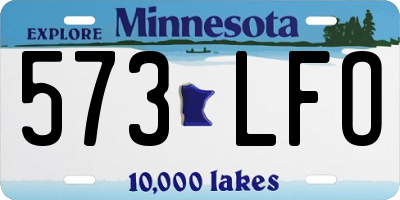 MN license plate 573LFO