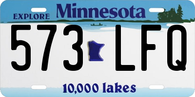 MN license plate 573LFQ