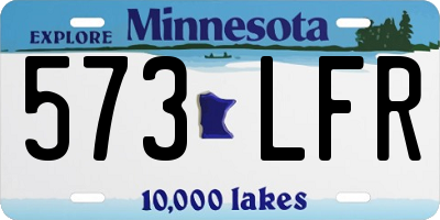 MN license plate 573LFR