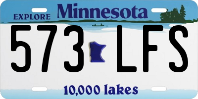 MN license plate 573LFS