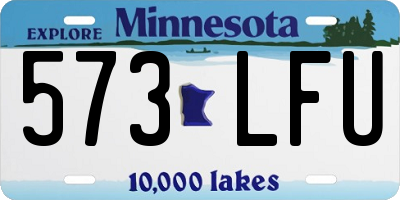 MN license plate 573LFU