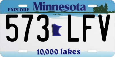 MN license plate 573LFV