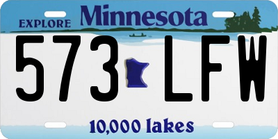 MN license plate 573LFW