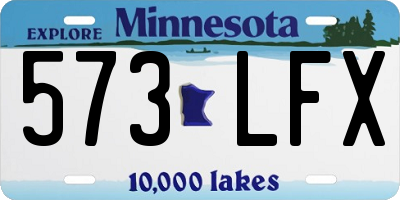 MN license plate 573LFX