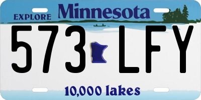 MN license plate 573LFY