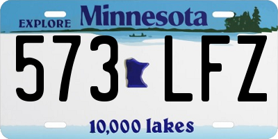 MN license plate 573LFZ