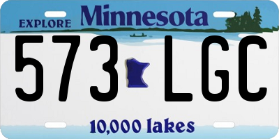 MN license plate 573LGC