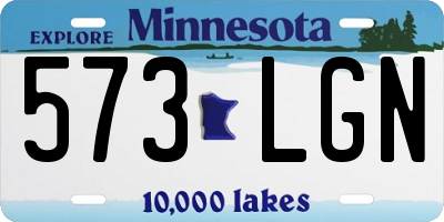 MN license plate 573LGN